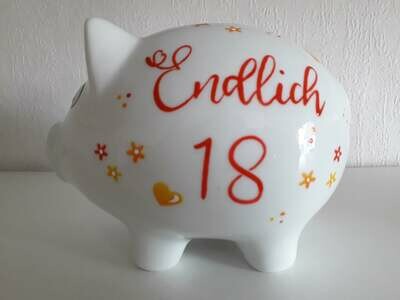Sparschwein Endlich 18 Sparschwein Endlich 18
