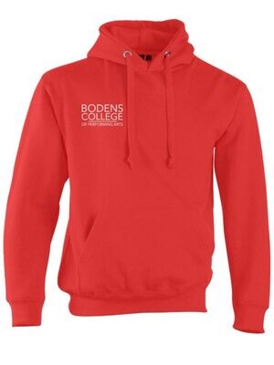 Bodens College Adult Size Pullover Hoodie (Red)