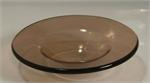 Picture of an amber tinted glass replacement bowl for an aroma lamp. 