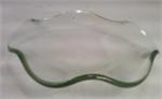 Picture of a clear wavy glass replacement bowl for an aroma lamp. 