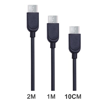 Cable (MP027) 3 Pack Micro USB  2M,1M,10CM - Black