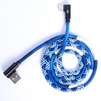 L&#39;avvento (MP033) - Hand Made Fabric Sync And Charging Cable - 10 Colors