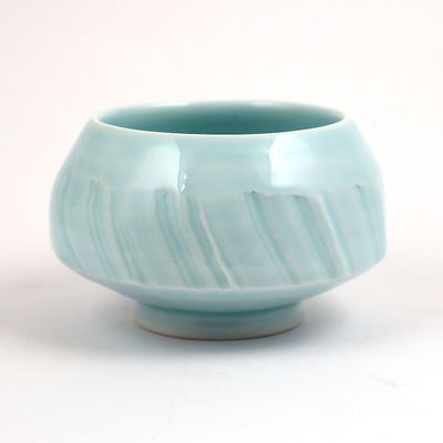 Porcelain Celadon Cut Bowl