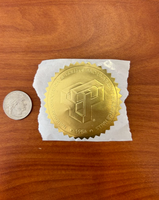 Large Gold Seal Sticker