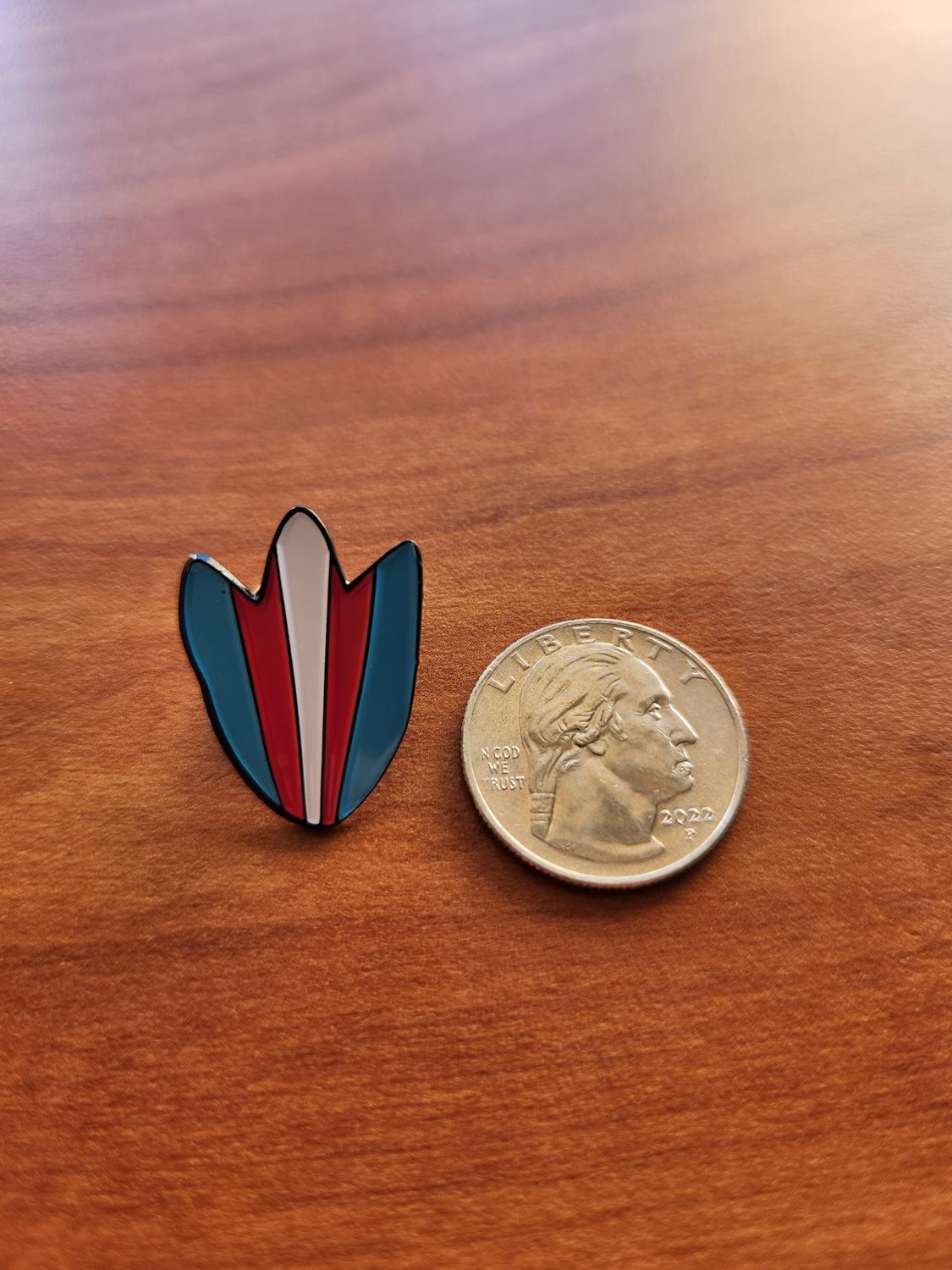 Transgender Pride Duck Foot Pin