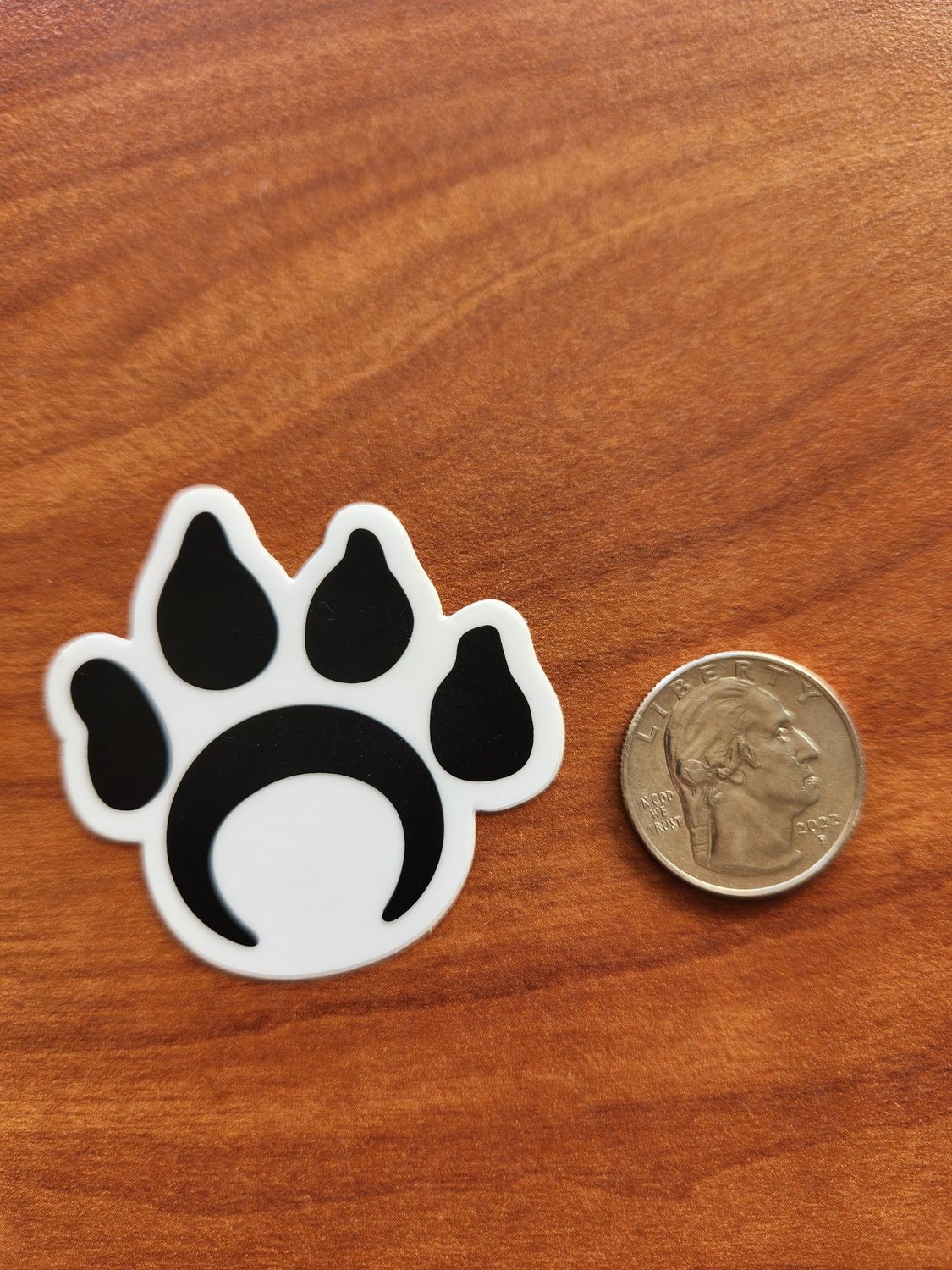 Single Paw Print Sticker