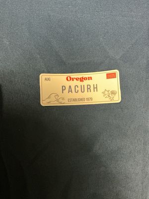 PACURH License Plate Sticker (Oregon)