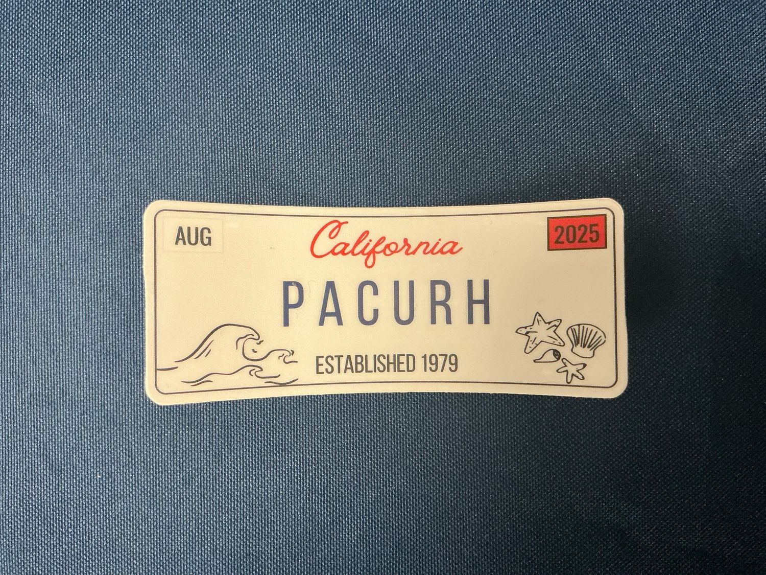 PACURH License Plate Sticker (California)