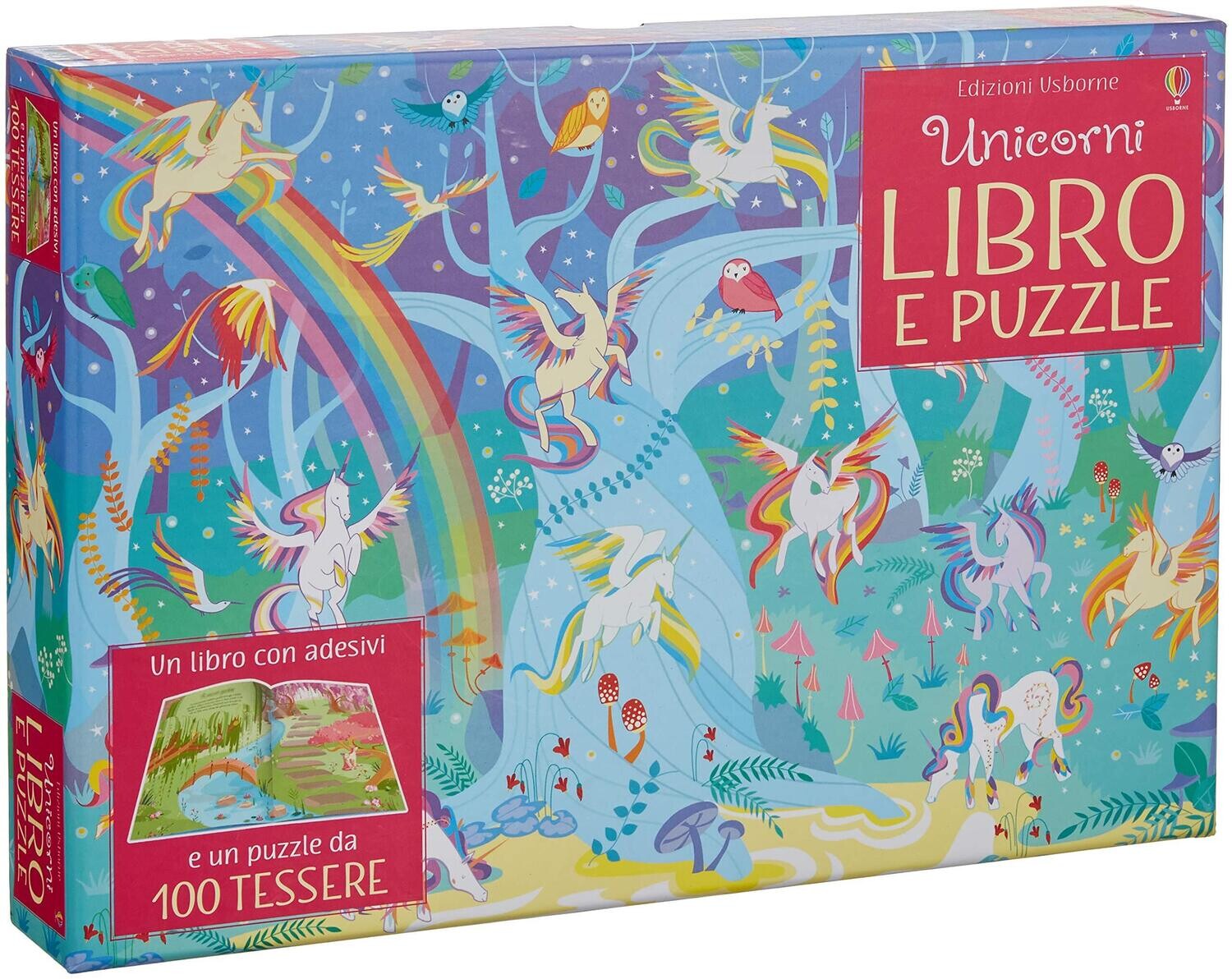 Unicorni. Libro e puzzle. Con adesivi