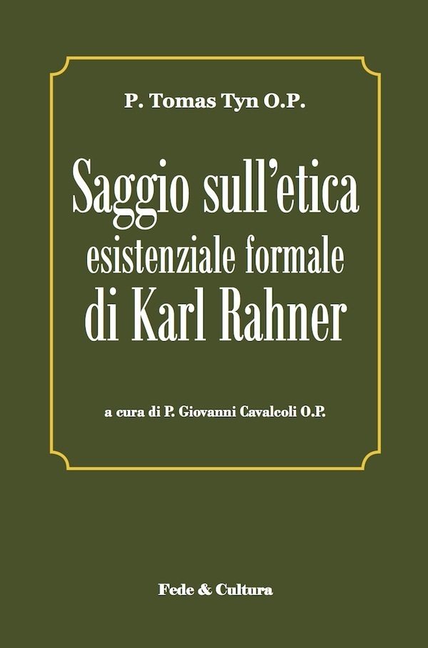 Saggio sull'etica esistenziale formale di Karl Rahner_eBook