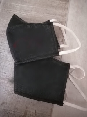 Face Mask BLACK (Washable) Embroidery optional - Prices Incl. VAT Face Mask BLACK (Washable) Embroidery optional - Prices Incl. VAT