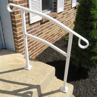 InstantRail 3-Step Adjustable Handrail - White