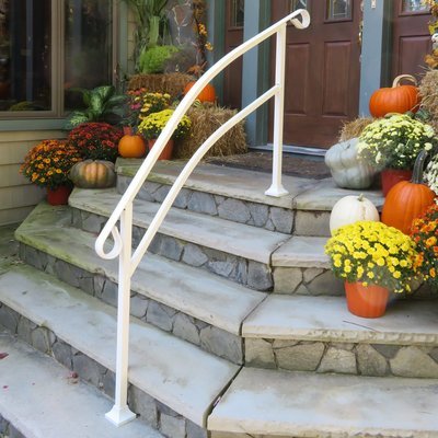 InstantRail 5-Step Adjustable Handrail - White InstantRail 5-Step Adjustable Handrail - White