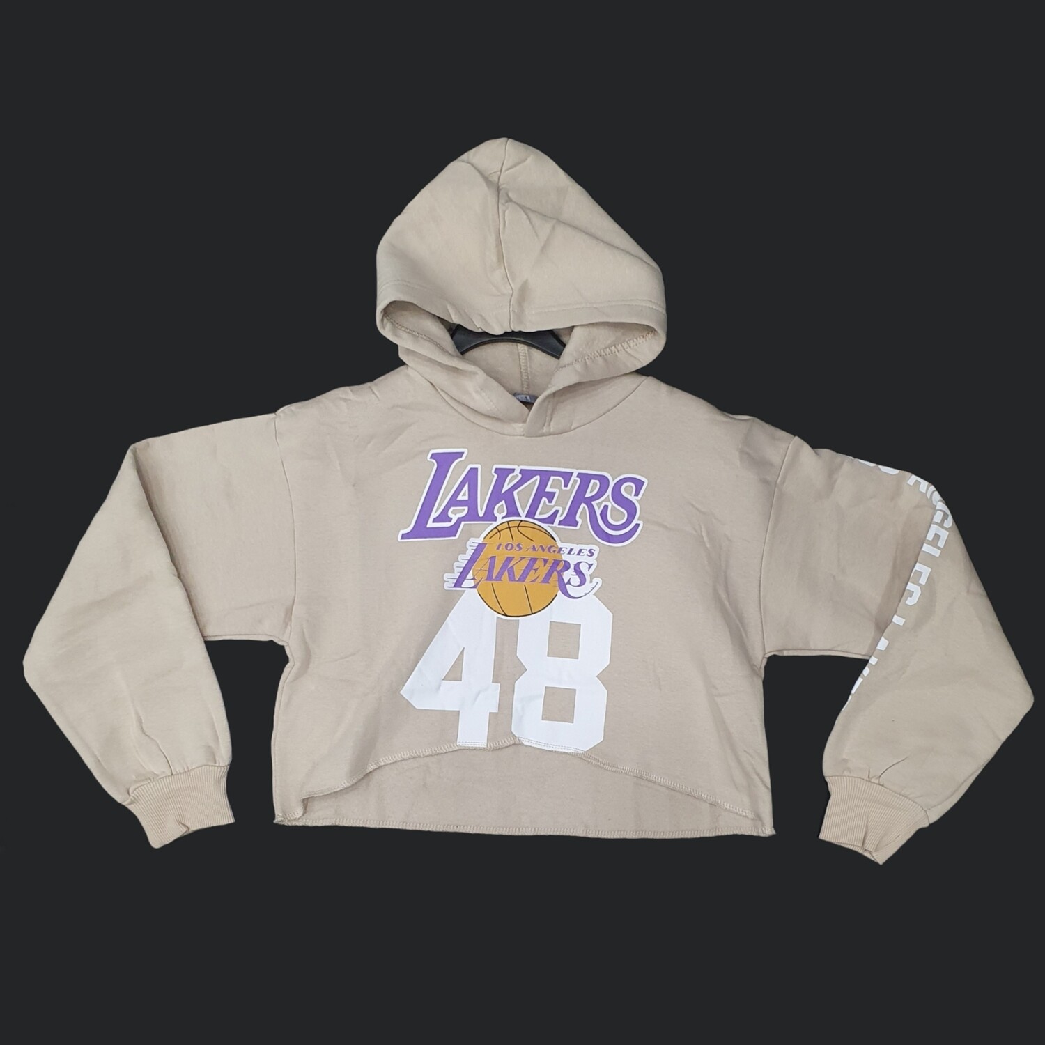 LAKERS CROP TOP HOODIE