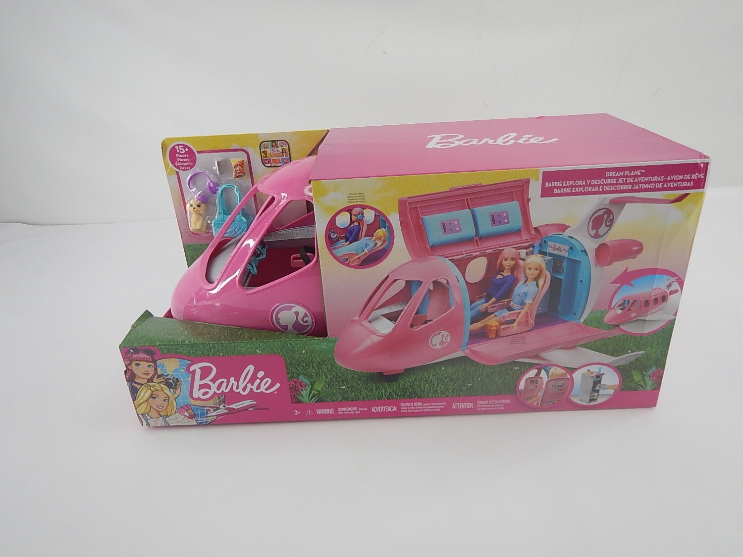 Barbie GDG76 Dreamplane Transforming Playset, 15+ Pieces
