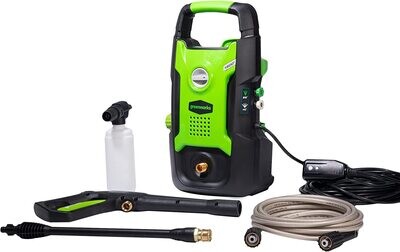 Greenworks 1600 PSI (1.2 GPM) Electric Pressure Washer, Green/Black