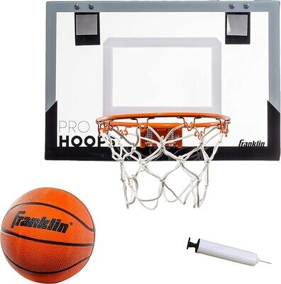 Franklin Sports 54132X Over The Door Mini Basketball Hoop - Slam Dunk Approved
