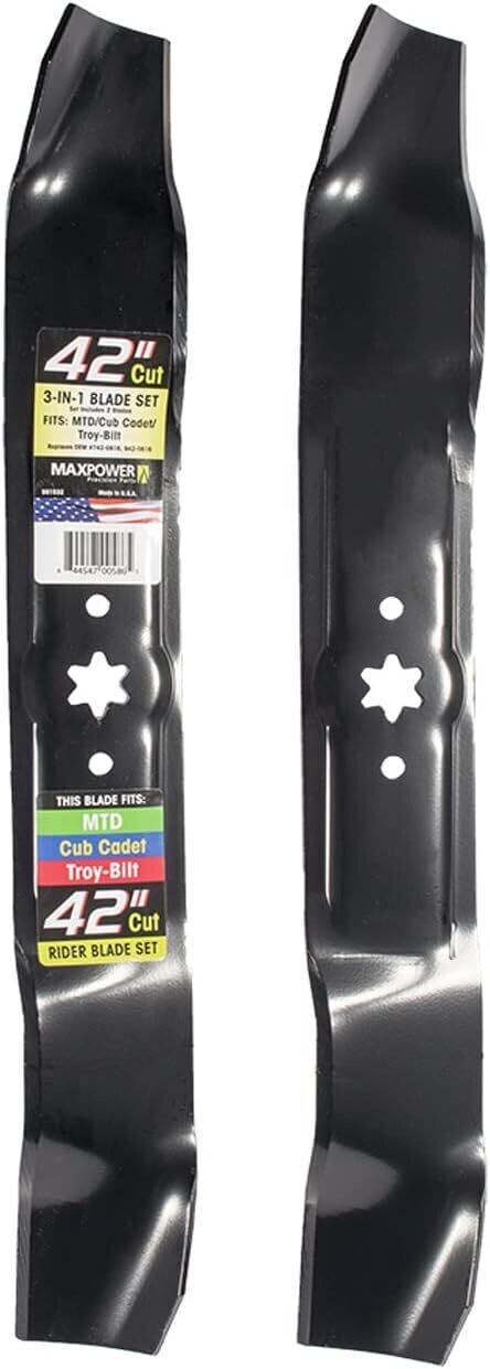 Maxpower 561532b 2 Blade Mulching Set For 42 Inch Cut Mtdcub Cadet