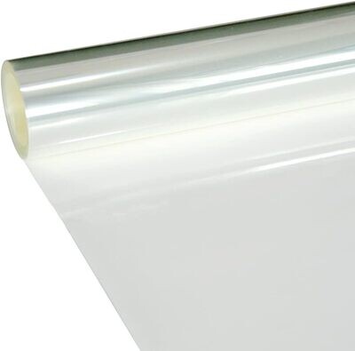 LCFILM 4MIL Clear Window Security Film Adhesive Anti Shatter Heat Control 23.6Inch x 10Feet