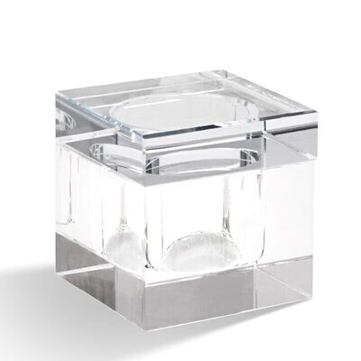 Dappen Dish Cups for Nail Art Acrylic Liquid - Square Crystal Glass Nail Monomer