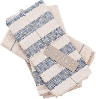 MEEMA Kitchen Towels and Dishcloths, Ecofriendly Upcycled Cotton Set of 4