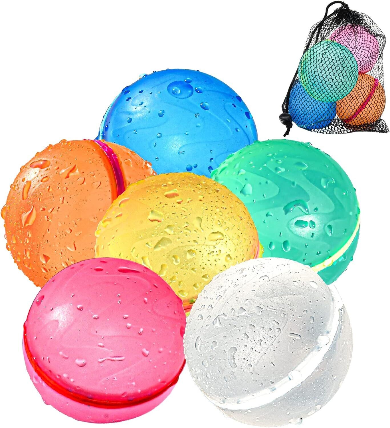 KOKODI Reusable Water Balloons Quick Fill Self Sealing, Refillable