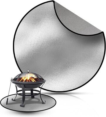 Fire Pit Mat - Round Fireproof Mat for Under Fire Pit (24 in)