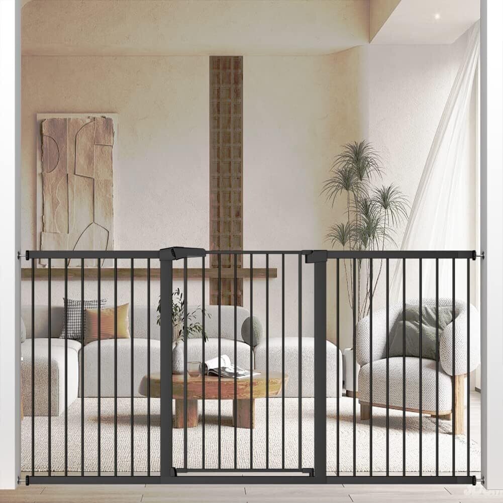 Fairy Baby W281 Pressure Mounted Extra Tall Safety Gate, 38.5 inch