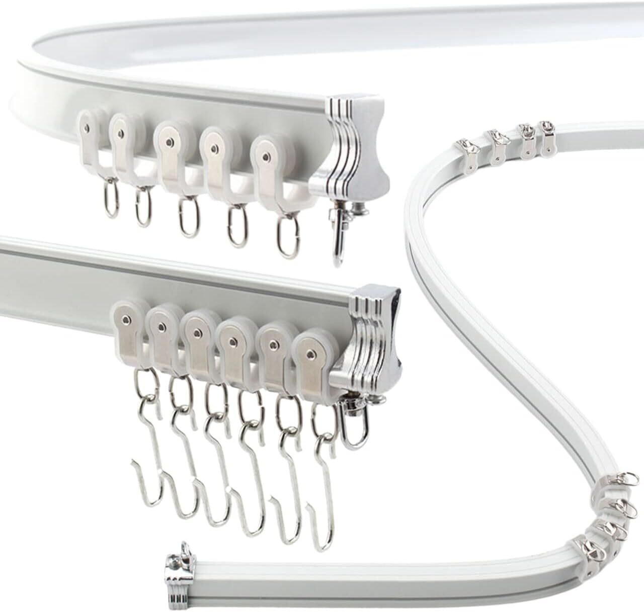 Flexible Aluminum Ceiling Curtain Track 3ft16.4ft / 5 MeterBendable