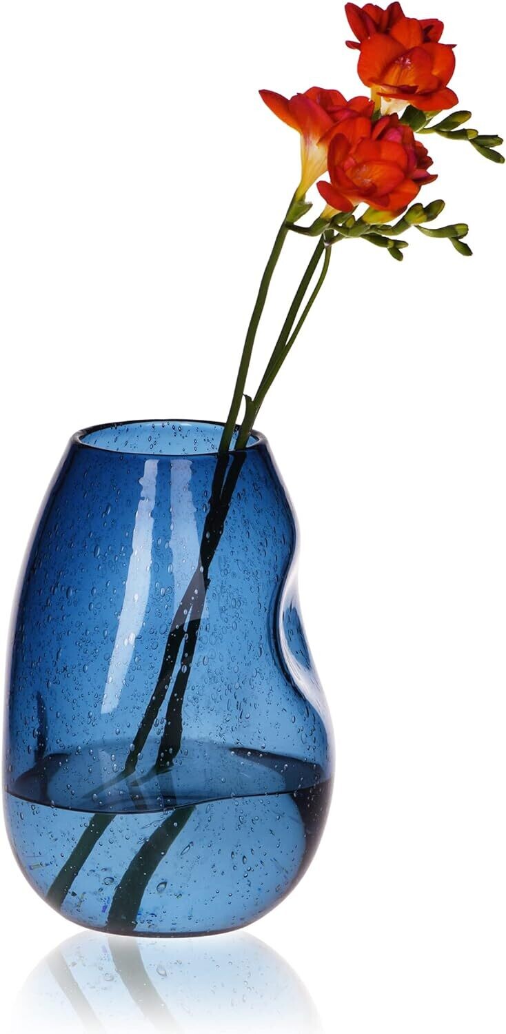 CASAMOTION Vase Wedding Centerpiece Flower Vases Hand Blown Glass Home