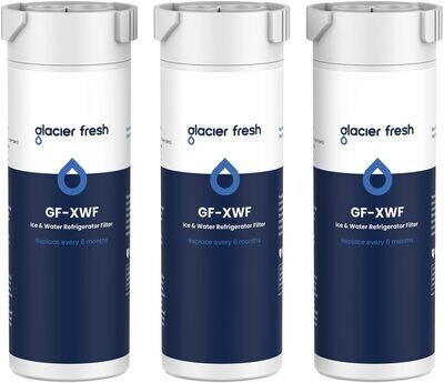 GLACIER FRESH XWF Replacement for GE XWF Refrigerator Water Filter Pack of 2