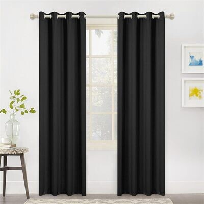 MYSKY HOME Blackout Curtains for Living Room - Thermal Insulated Grommet Room