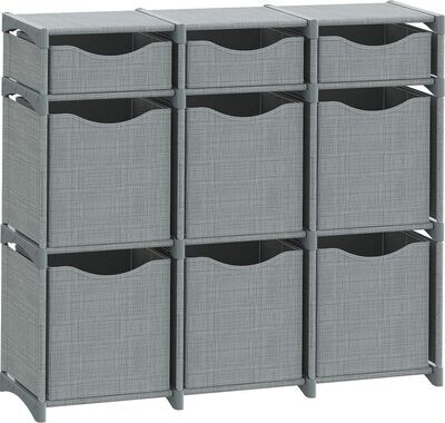 9 Cube Organizer | Set of Storage Cubes Included | DIY Closet Organizer Bins