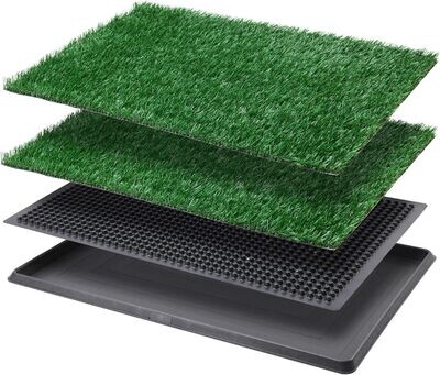 LOOBANI Dog Grass Pad with Tray Large, Indoor Dog Potties for Apartment