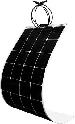 Flexible 100 Watt Solar Panel 12V Slim Monocrystalline Bendable Semi-Flex