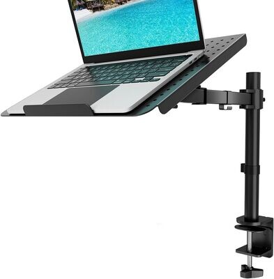 WALI Laptop Tray Desk Mount for 1 Laptop Notebook up to 17 inch