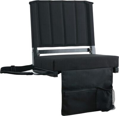 SPORT BEATS Stadium Seat for Bleachers with Back Support and Cushion