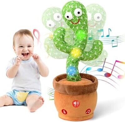 Vrtdlitg Baby Toys Talking Dancing Cactus with Lights and Music, 120 Songs Plush