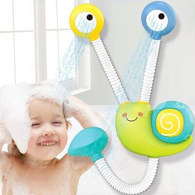 Dwi Dowellin Bath Toys for Kids, Upgrade Automatic Snail Water Pump