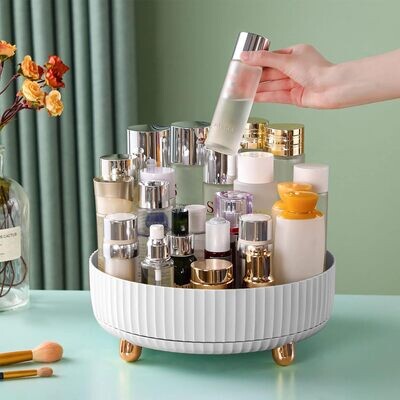 funest Makeup Perfume Organizer, 360 Degree Rotating Lazy Susan Cosmetic Desk