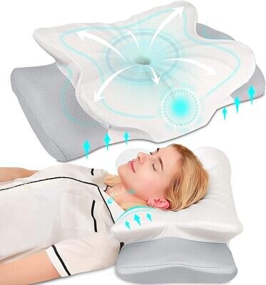 Cervical Pillow for Neck Pain Relief, Odorless Contour Memory Foam Pillows
