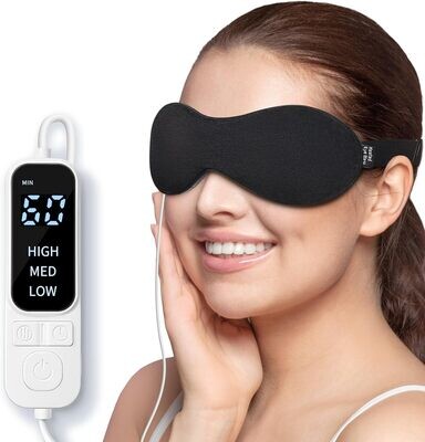 YFONG Heated Eye Mask for Dry Eyes, Sinus, Migraine, Stye, USB Wired Eye Care
