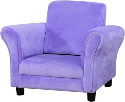 Getifun Single Velvet Kids Sofa Chair,Toddler Upholstered Sofa Couch, Wooden