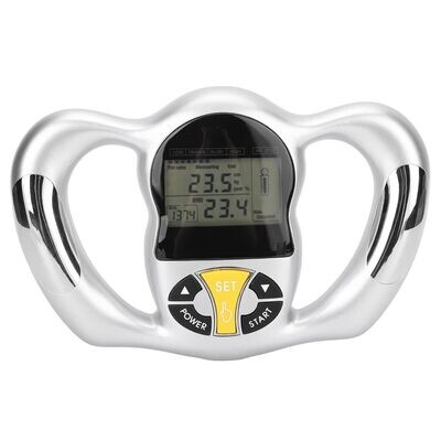 Handheld Body Fat Analyzer, Calorie BMI Measurement LCD Screen Portable Digital