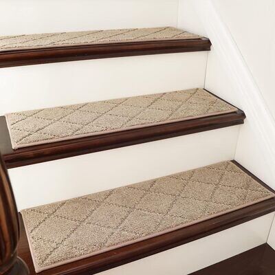 COSY HOMEER Edging Stair Treads Non-Slip Carpet Mat 28inX9in Indoor Stair