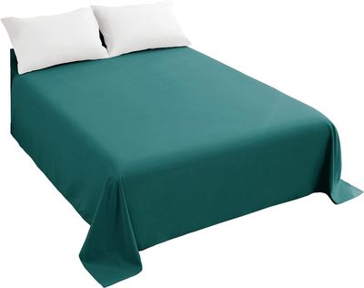 Sfoothome Bed Flat Sheet - Ultra Soft and Wrinkle, Fade, Stain Resistant King