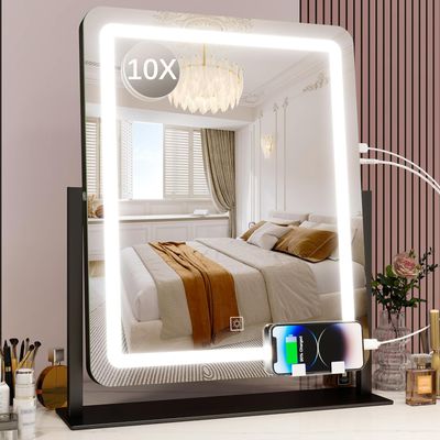 ROLOVE Vanity Mirror with Lights, 22 inchx18 inch LED Makeup Mirror, Large Lighted