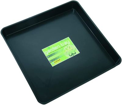 Tierra Garden Square Tray, Durable 1-Piece Drip and Potting Tray for Mixing,