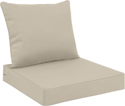 Favoyard Outdoor Seat Cushion Set 24 x 24 Inch Waterproof & Fade Resistant Patio