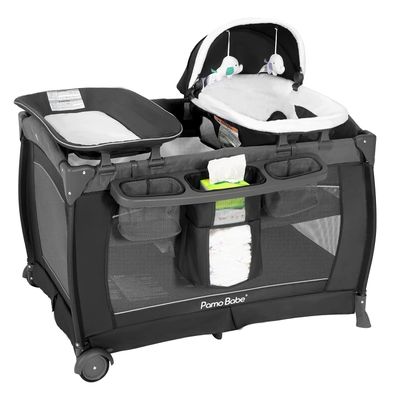 Pamo Babe Playard Deluxe Nursery Center, Foldable Playpen for Baby & Toddler